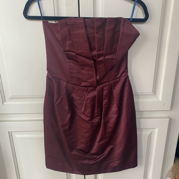 French Connection Strapless Silk / Satin Sz6 Dress - Picture 2 of 7